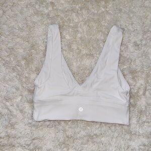 White Align V-Neck Bra *Light Support, A/B Cup Lululemon